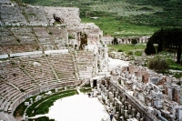Roman theater in Ephesus, where the silversmith's riot took place.